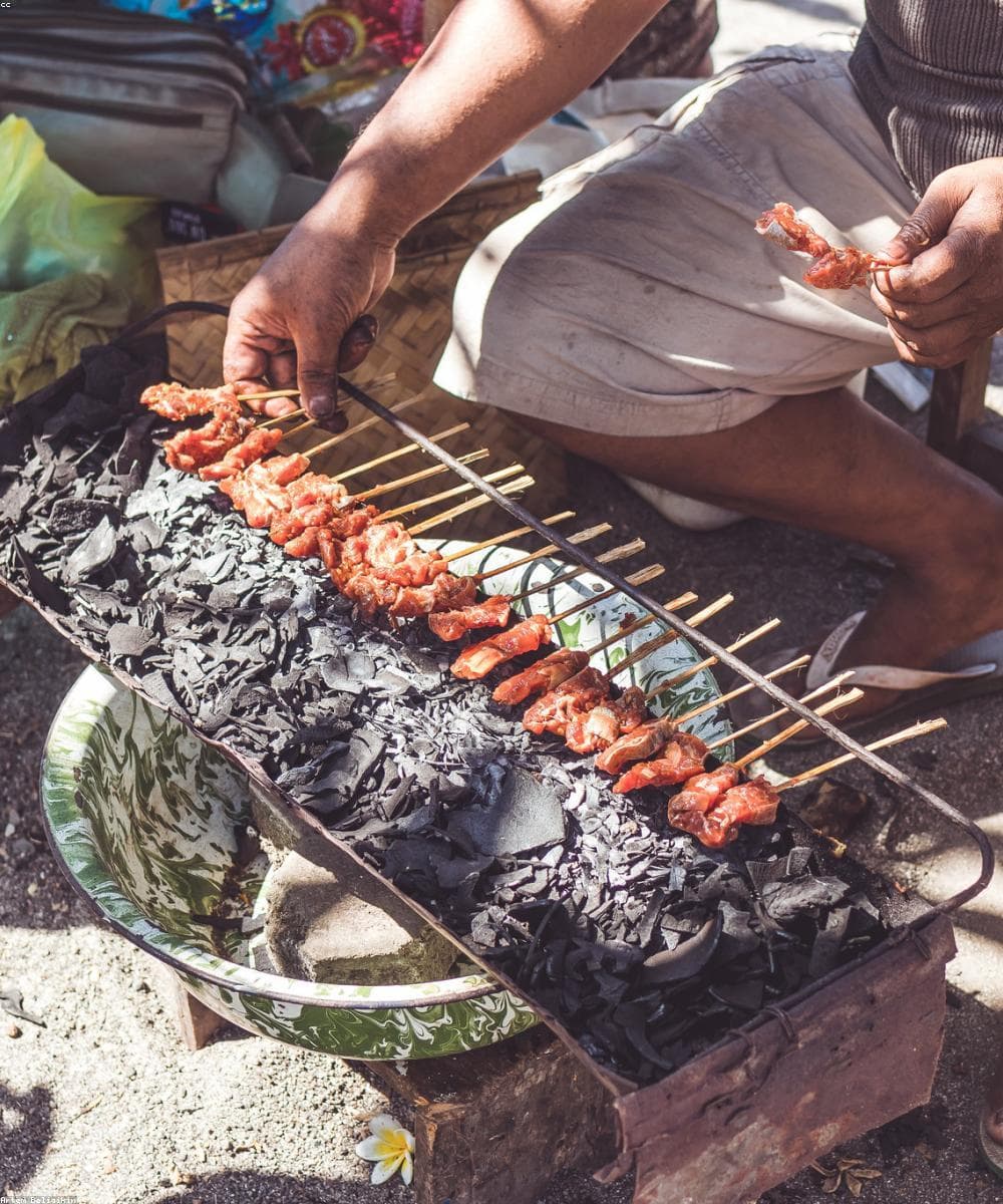 Grilled skewers and meats